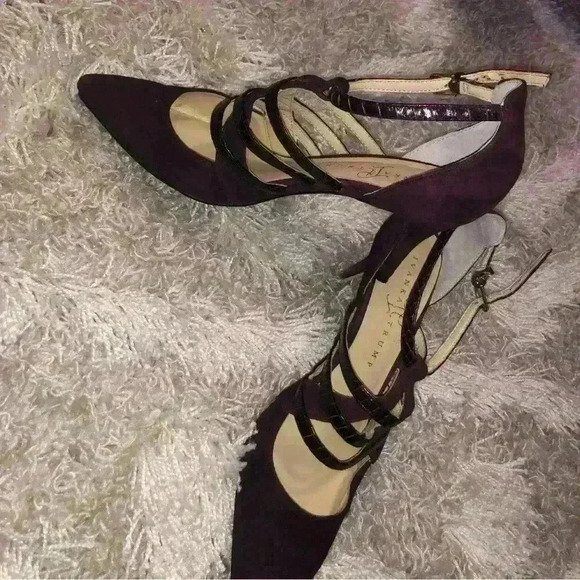 IVANKA TRUMP purple suede pumps size 8M - Picture 6 of 11